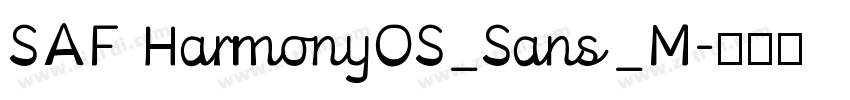 SAF HarmonyOS_Sans_M字体转换